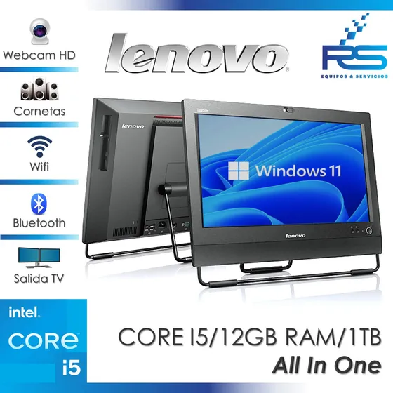 Pc Todo En Uno Computadora Lenovo Core I5 Wifi All In One