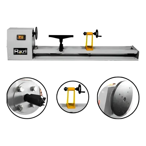 Torno Manual Bancada Para Madeira 400w Tmb 1000m2 Razi | MercadoLivre