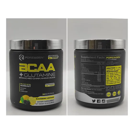 Bcaa + Glutamina 30 Servicios Forzagen 