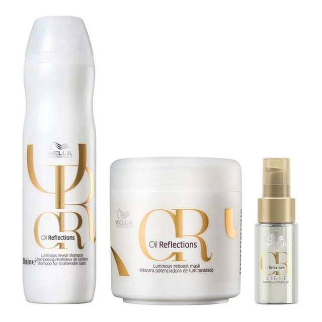 Kit Wella Oil Reflections-sh 250ml+másc150 Ml+óleo Light 3ml Kit Wella Oil Reflections-sh 250ml+másc150 Ml+óleo Light 3ml