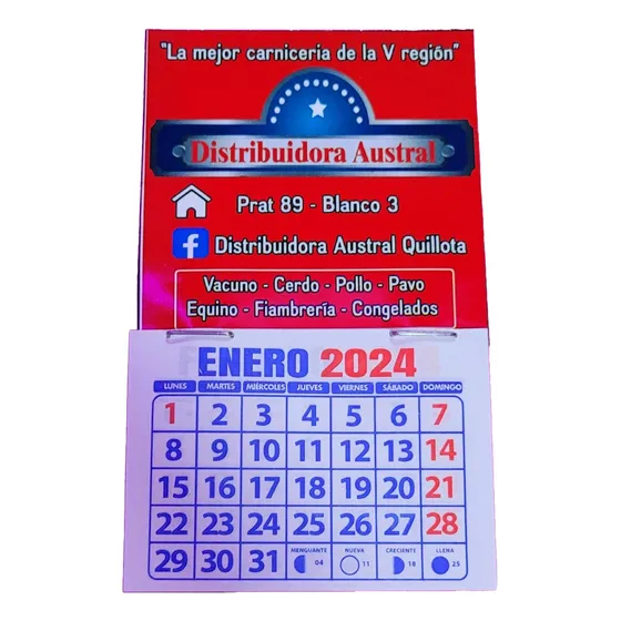100 Mini Calendarios Con Imán