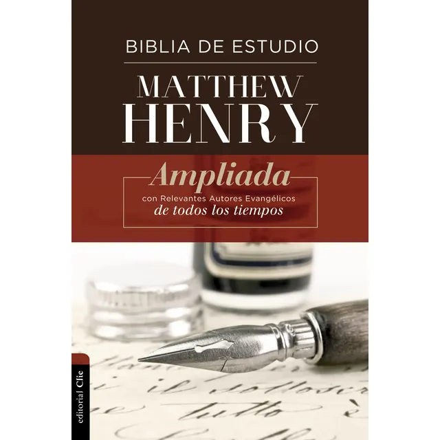 Biblia De Estudio Matthew Henry Rvr - Clie 2019