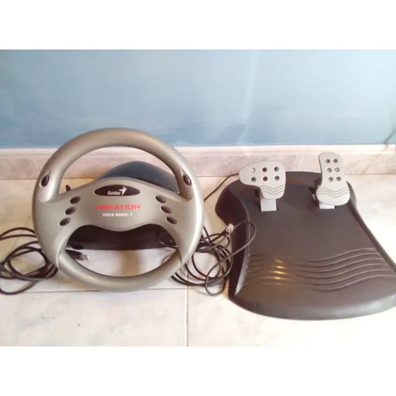 Volante Y Pedales Genius Speed Wheel 3 Para Pc Usado