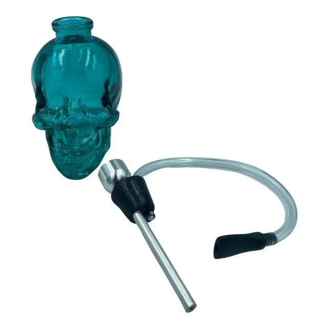 Bong Pipa Calavera Mini Vidrio Pyrex