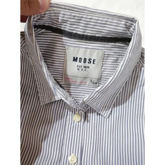 Camisa Moose, Manga Larga, Talla S.