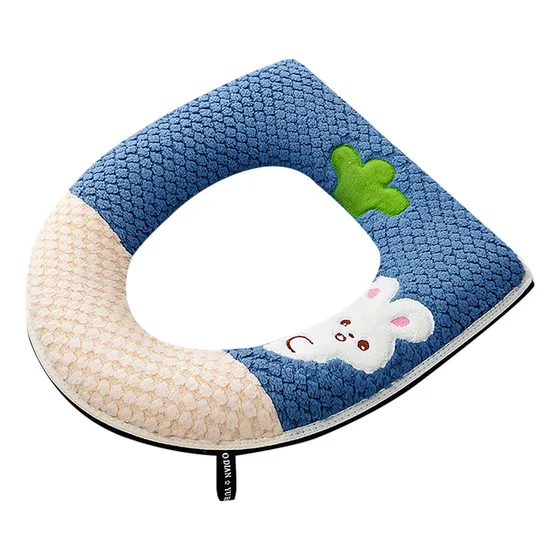 Yt Cojín De Asiento De Inodoro Con Hebilla Adhesiva Rabbit