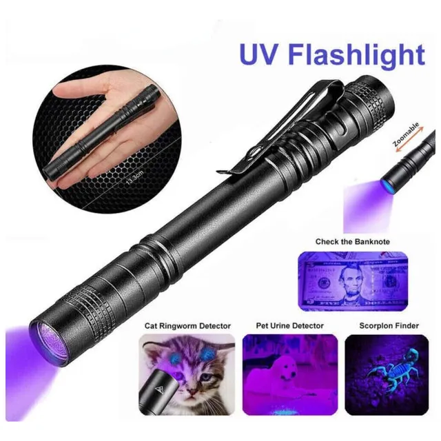 Linterna Led Luz Ultravioleta Uv Tienda Fisica