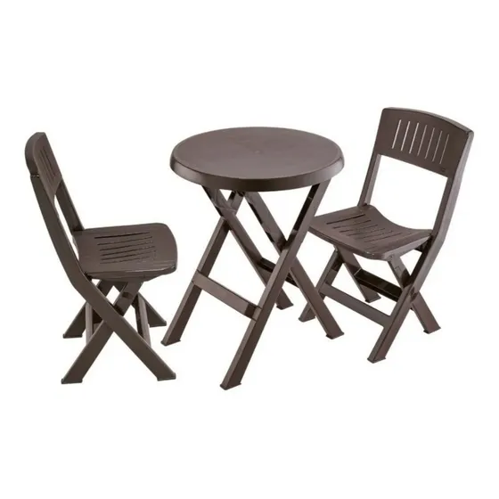 Juego De Mesa Con Sillas Para Terraza O Jardín Plegables
