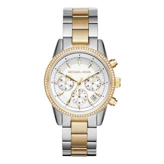 Reloj Michael Kors Ritz Para Mujer, Acero Inoxidable Y Crist