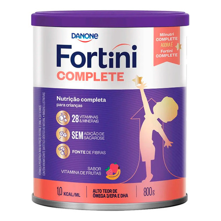 Fortini Complete 800g Sabor Vitamina De Frutas - Danone Fortini Complete 800g Sabor Vitamina De Frutas - Danone
