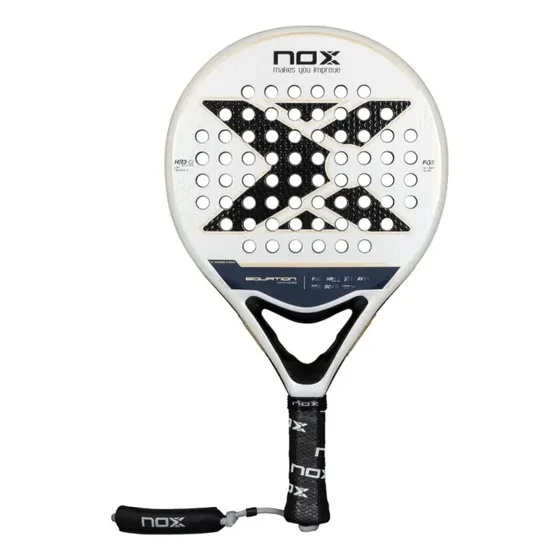 Paleta Padel Nox Equation Advanced 25 Black Eva Fibra Vidrio