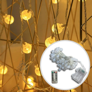 Serie Luz Led 50 Bombilla Guirnalda Decoración Navidad 5m Jc Serie Luz Led 50 Bombilla Guirnalda Decoración Navidad 5m Jc