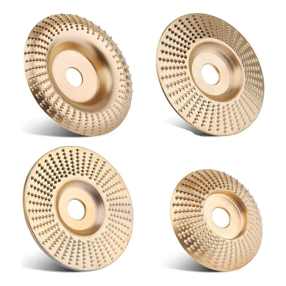 Juego De 4 Discos De Talla De Madera Para Amoladora Angular