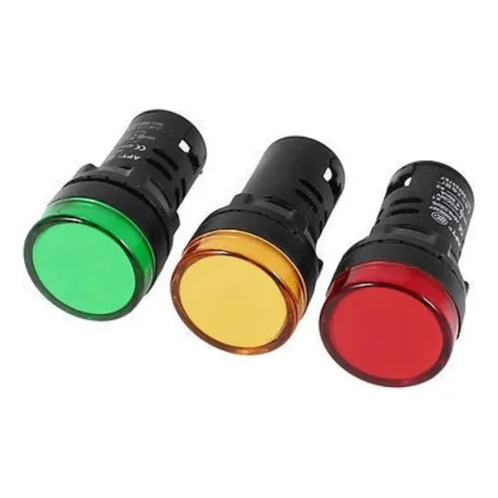 Luz Piloto Indicador Ver Rojo Amarillo Tablero 110/220 Chint