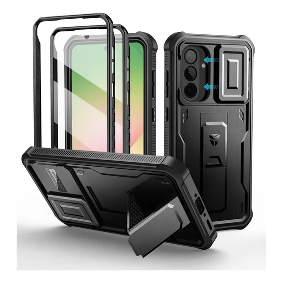 Case Dexnor Para Galaxy A56 5g 2025 Protector 360° Negro