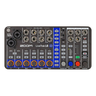 Mixer Digital Compacto Zoom Livetrak L6 De 10 Canais Mixer Digital Compacto Zoom Livetrak L6 De 10 Canais