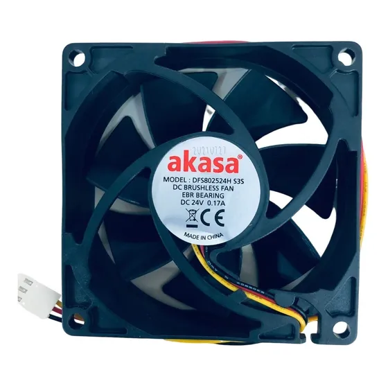 Kit Com 3 Cooler 802524 Akasa 24v - Quadro De Elevadores