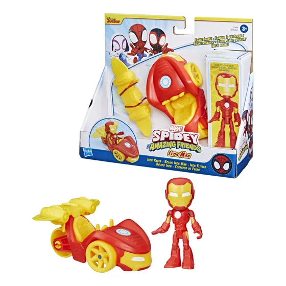 Set Figura Marvel Spidey Y Sorprendentes Amigos Iron Man Ub