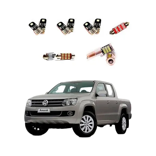 Kit Led Completo Vw Amarok Meia Luz + Internos + Placa + Ré 