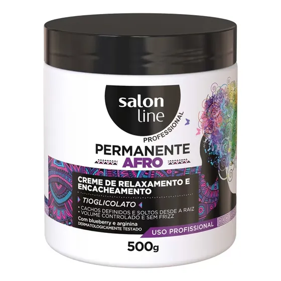 Creme De Relaxamento Permanente Afro Cachos Salon Line 500g