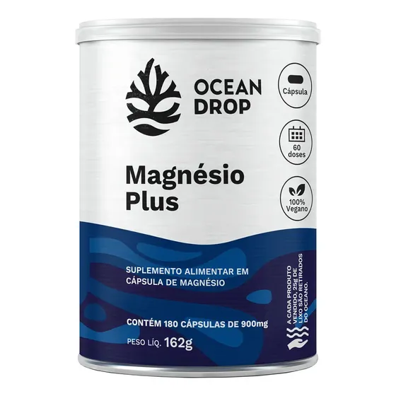 Magnésio Plus Ocean Drop 180 Caps Suplemento Mineral