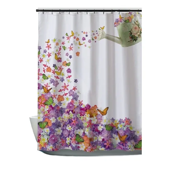 Cortina Baño Ducha Tela Impermeable Género 600g, 5 Modelos