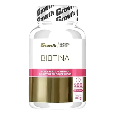 Biotina 200 Comprimidos Growth Supplements Natural