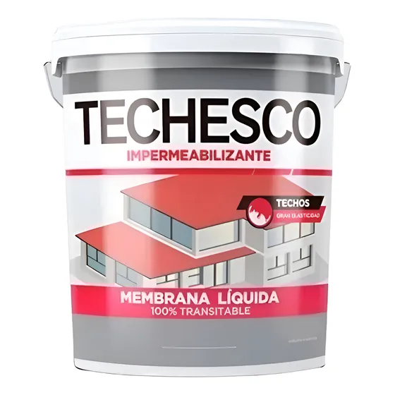 Techesco Membrana Liquida 20 Kilos Colores Transitable