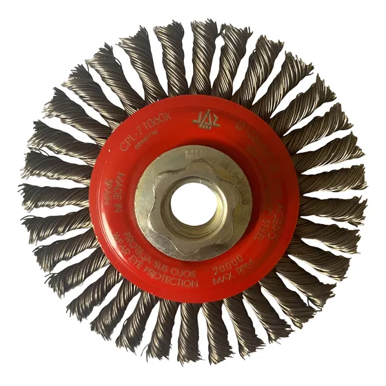 Cepillo Grata Circular Trenzada 4 Pul. Marca Jaz