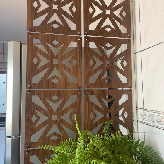 Divisória De Ambiente Kit 12 Moldura Placa Decorativa Mdf