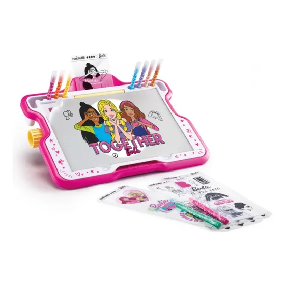 Set  Tablero Luminoso  Para Pintar De Barbie