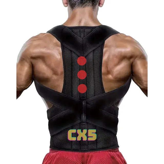 Faja Corrector De Postura Escoliosis Cx5 Imanes  4 Laminas