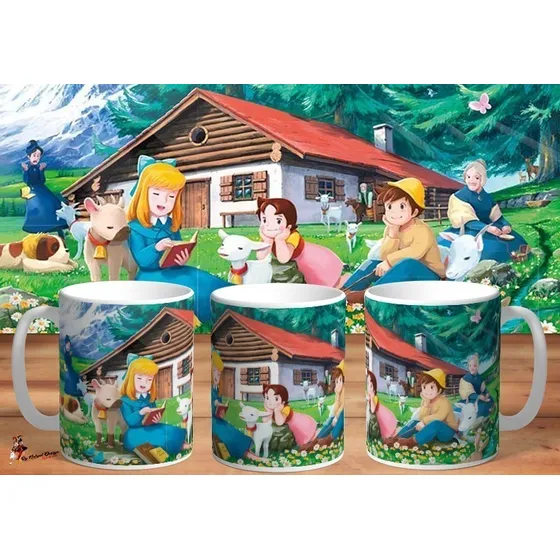 Taza Heidi La Niña De Los Alpes Retro Art 02