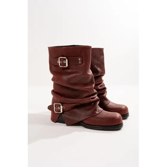 Bota Biker Vita Bella Mujer Cuero - Kamen