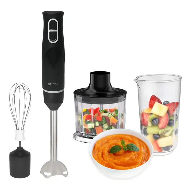 Mixer Minipimer Batidora De Mano Licuadora 4 En 1 Accesorios