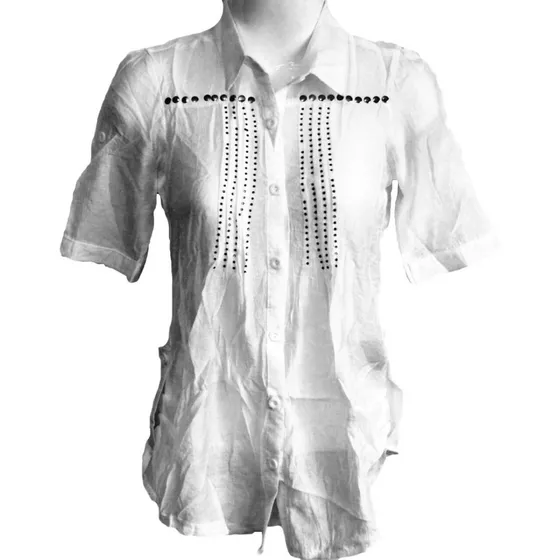 Blusas 3/4 Unicolor Dama Niñas Adolescente Elegante Vestir