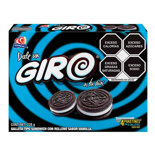 Galleta Gamesa Giro Sándwich 228g