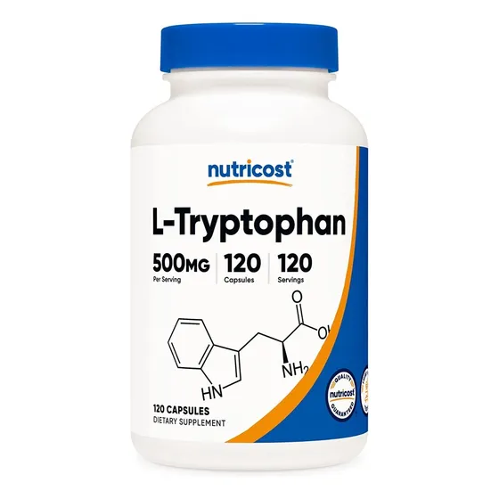 Original Nutricost L-triptofano 500mg, 120cap, Con Bioperina