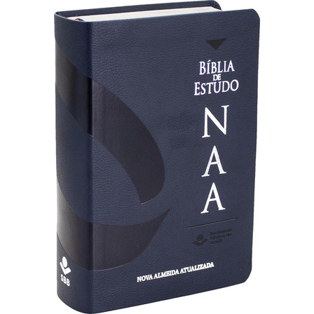 Bíblia De Estudo Naa | Tamanho Médio | Letra Normal | Capa Pu Azul, De Nova Almeida Atualizada. Editorial Sbb, Tapa Mole En Português Bíblia De Estudo Naa | Tamanho Médio | Letra Normal | Capa Pu Azul, De Nova Almeida Atualizada. Editorial Sbb, Tapa Mole En Português
