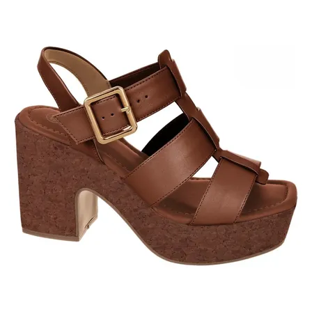 Sandália Moda Feminina Confortável Salto Bloco Original