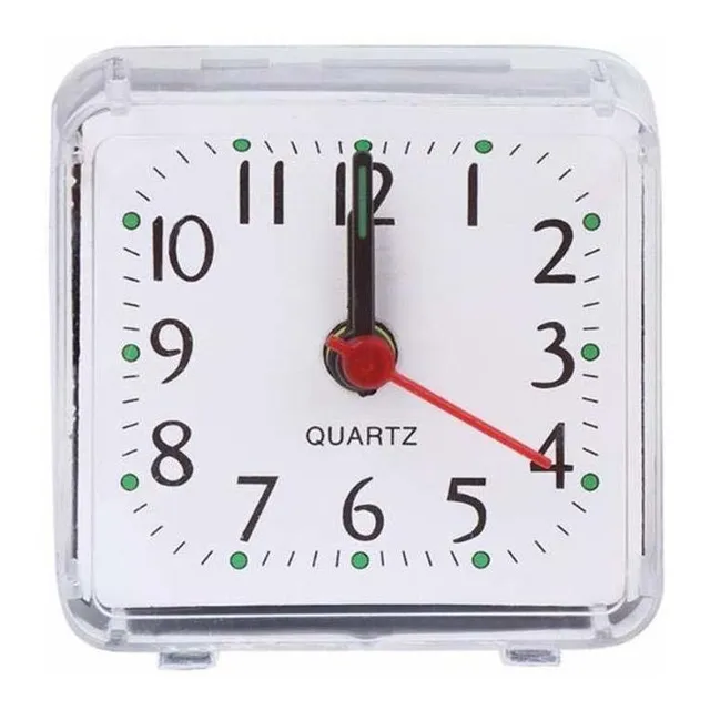 Mini Reloj Cuarzo Moderno Despertador Dormitorio Casa Mesa