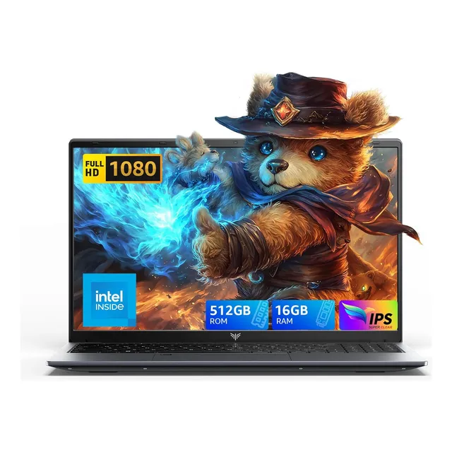 Laptop Gamer 15.6'' Intel N97 16gb Ram 512gb Ssd Ddr4 Win 11