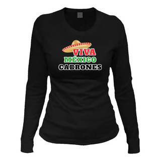 Playera M Larga Grito Viva Mexico Cabrones 1 Playera M Larga Grito Viva Mexico Cabrones 1
