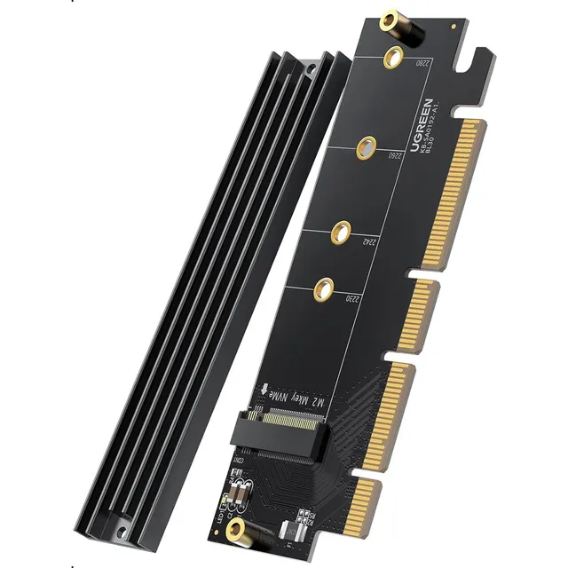 Ugreen Tarjeta Interna Pcie 4.0 X16/x8/x4 M2 Nvme Ssd 64gbps