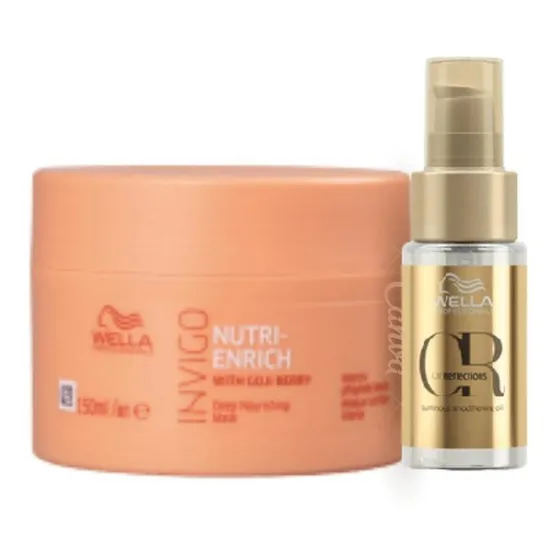 Kit Wella Nutri-enrich Mascara 150ml + Óleo Oil 30ml