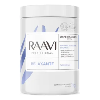 Raavi Creme De Massagem Corporal Relaxante 1kg Raavi Creme De Massagem Corporal Relaxante 1kg