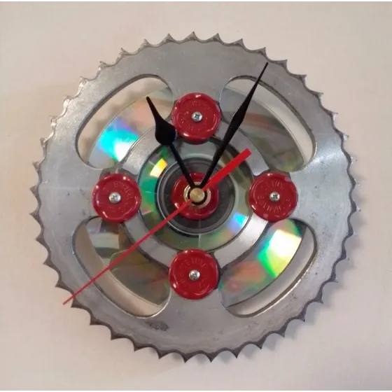 Reloj De Pared Retrovinilvzla Moto Corona 41 Dientes