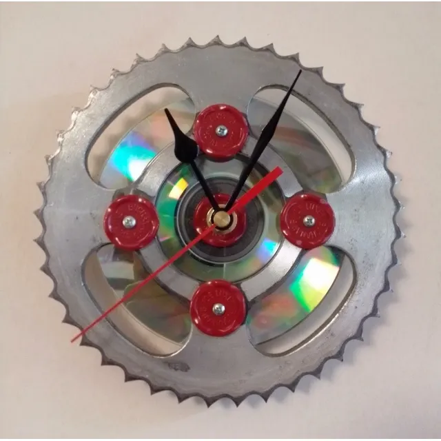 Reloj De Pared Retrovinilvzla Moto Corona 41 Dientes