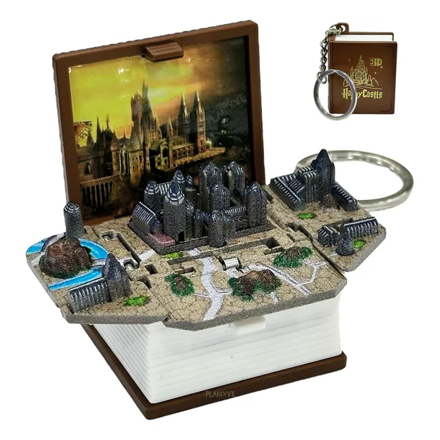 Llavero 3d Libro Castillo Hogwarts Harry Potter