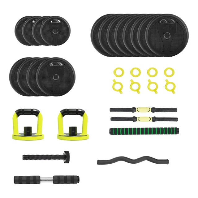Mancuernas 40 Kg Altera Set Ajustables Disco Barra Pesa Rusa